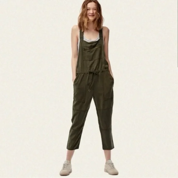 Wilfred Free Valletta Overalls in Army Green Size XS - Picture 3 of 12